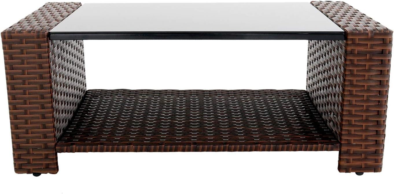 OD873RAB Prima Coffee Table Outdoor Patio Furniture, Large, Auburn