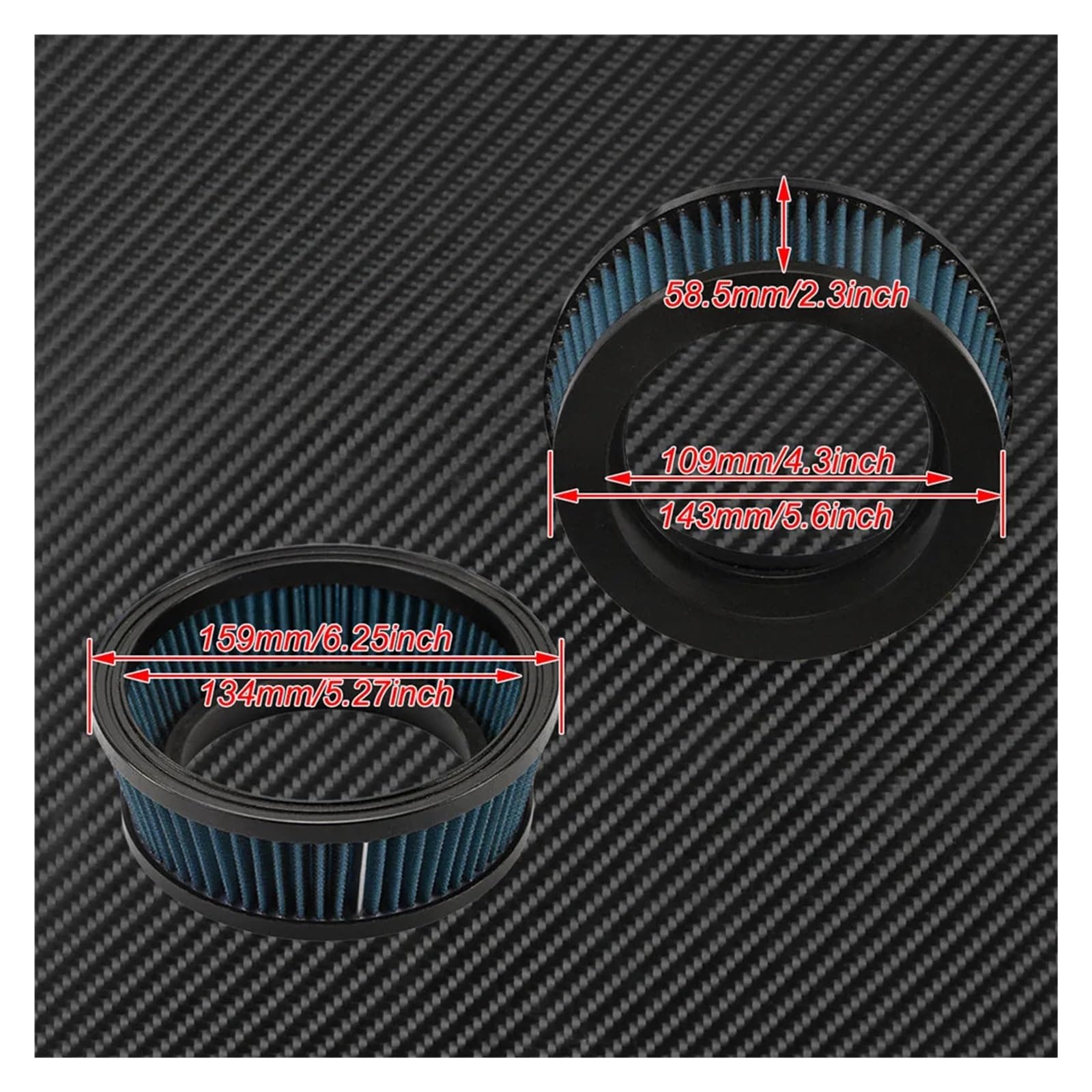 Filtro Aire Motocicleta Limpiador De Filtro De Aire para Motocicleta Elemento Interno De Repuesto Gris Rojo Azul para Har&Ley Touring Dyna Softail Sportster 883 1200