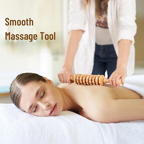 Miniatura 3 de Herramientas de masaje de terapia de madera, kit de maderoterapia de madera, masajeador de drenaje linfático, herramientas de escultura corporal