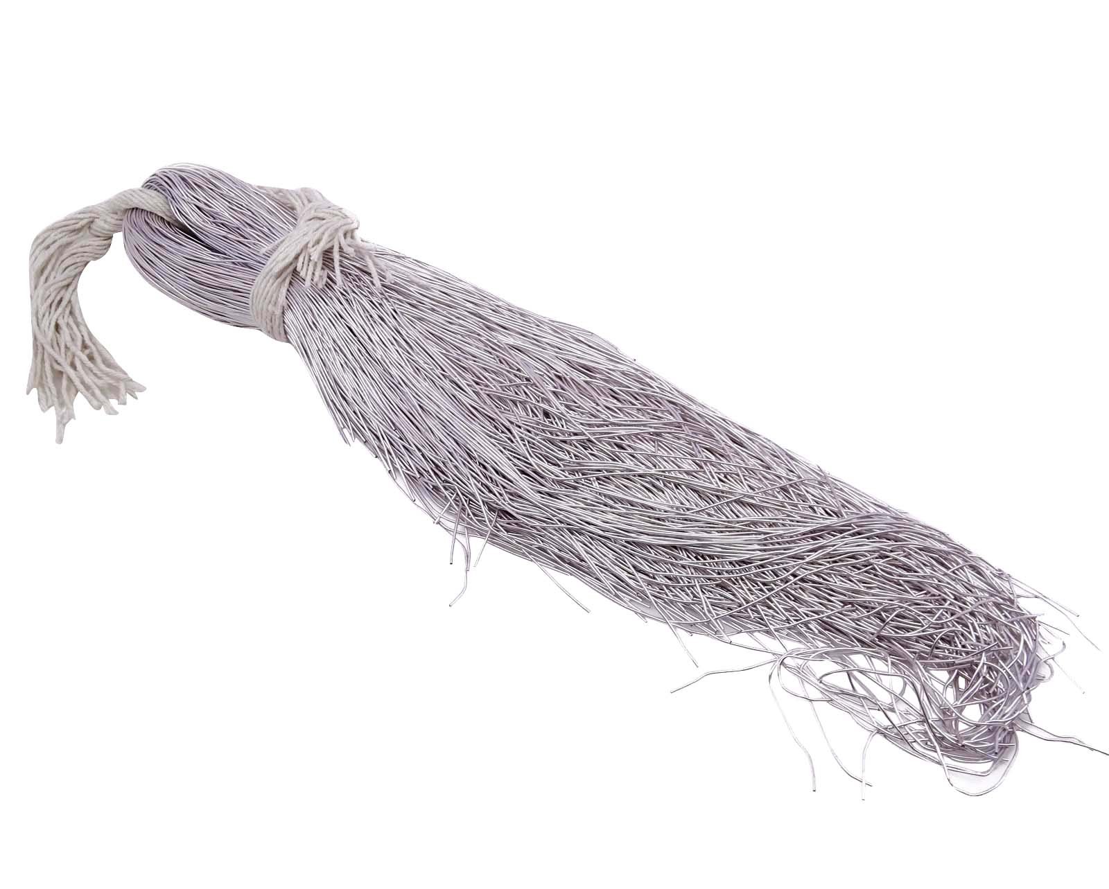 Silver Embroidered Decorative Bullions Wire Thread Rough Purl Bullion By 100 Grams