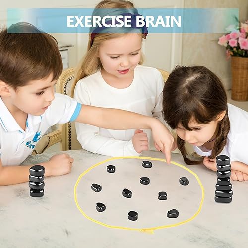Miniatura 5 de Juego de ajedrez magnético, juego de ajedrez magnético con 32 piedras, cuerda de juego magnética, regalos educativos