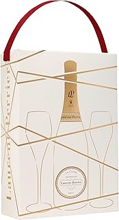 Laurent Perrier La Cuvee Brut Non Vintage Champagne with Two Glasses Gift Pack, 75 cl