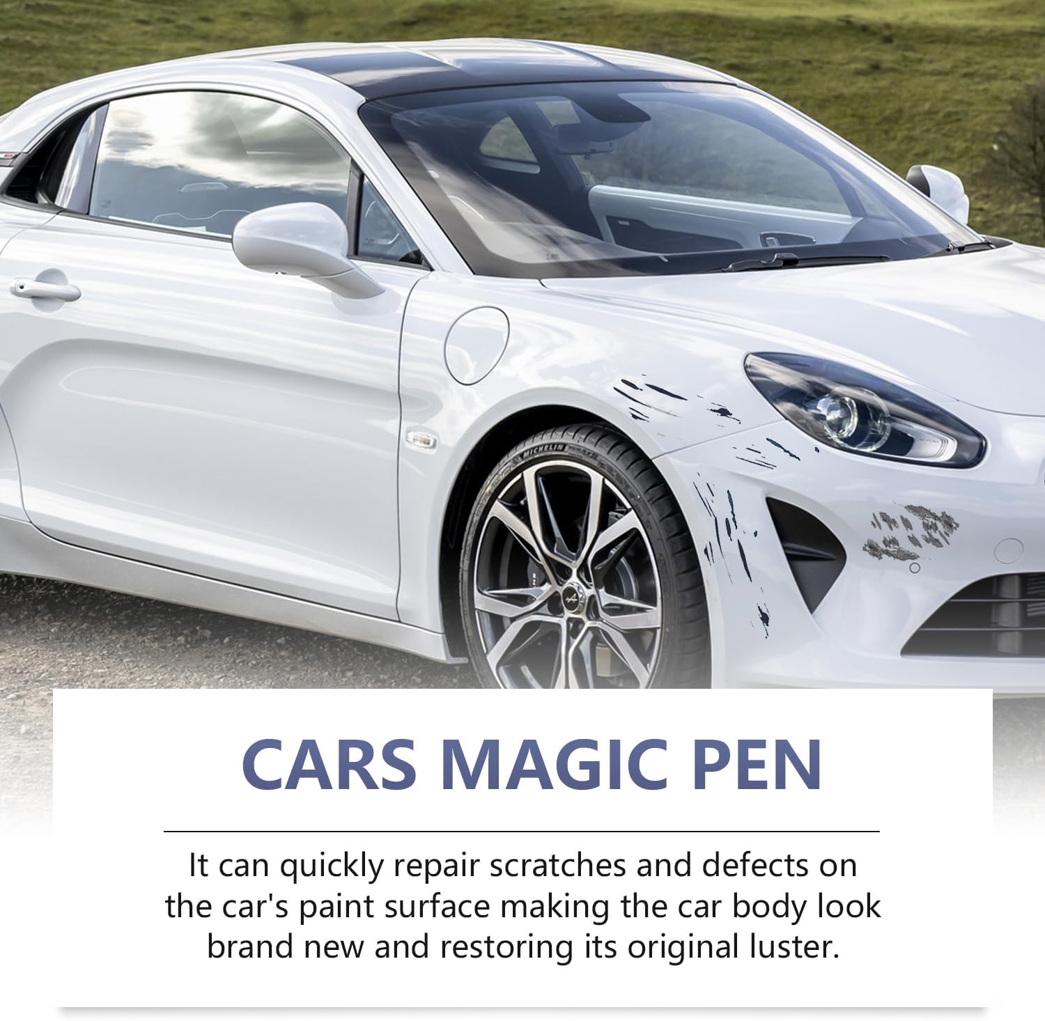 3pcs Magic Car Scratch Removal Pen, 2026 New Car Paint Scratch Repair Pen, Portable All Cars Magic Pen for Car Scratches, Universal Car Touch Up Pen for All Vehicles
