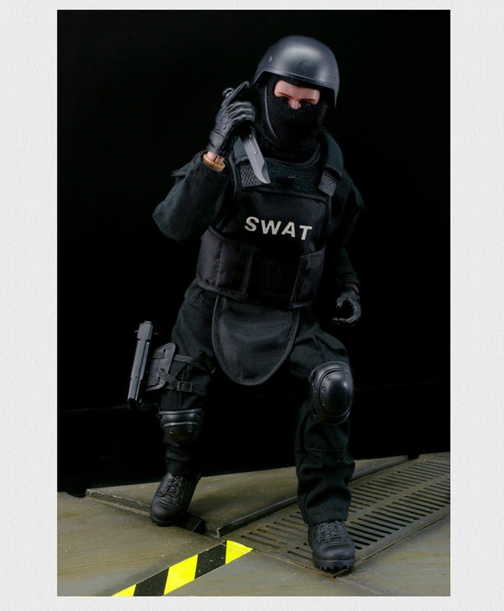 BJPEY 12" Action Figures Toy 1:6 Stand Bendable Soldier Figure Model Toy ( SWAT )