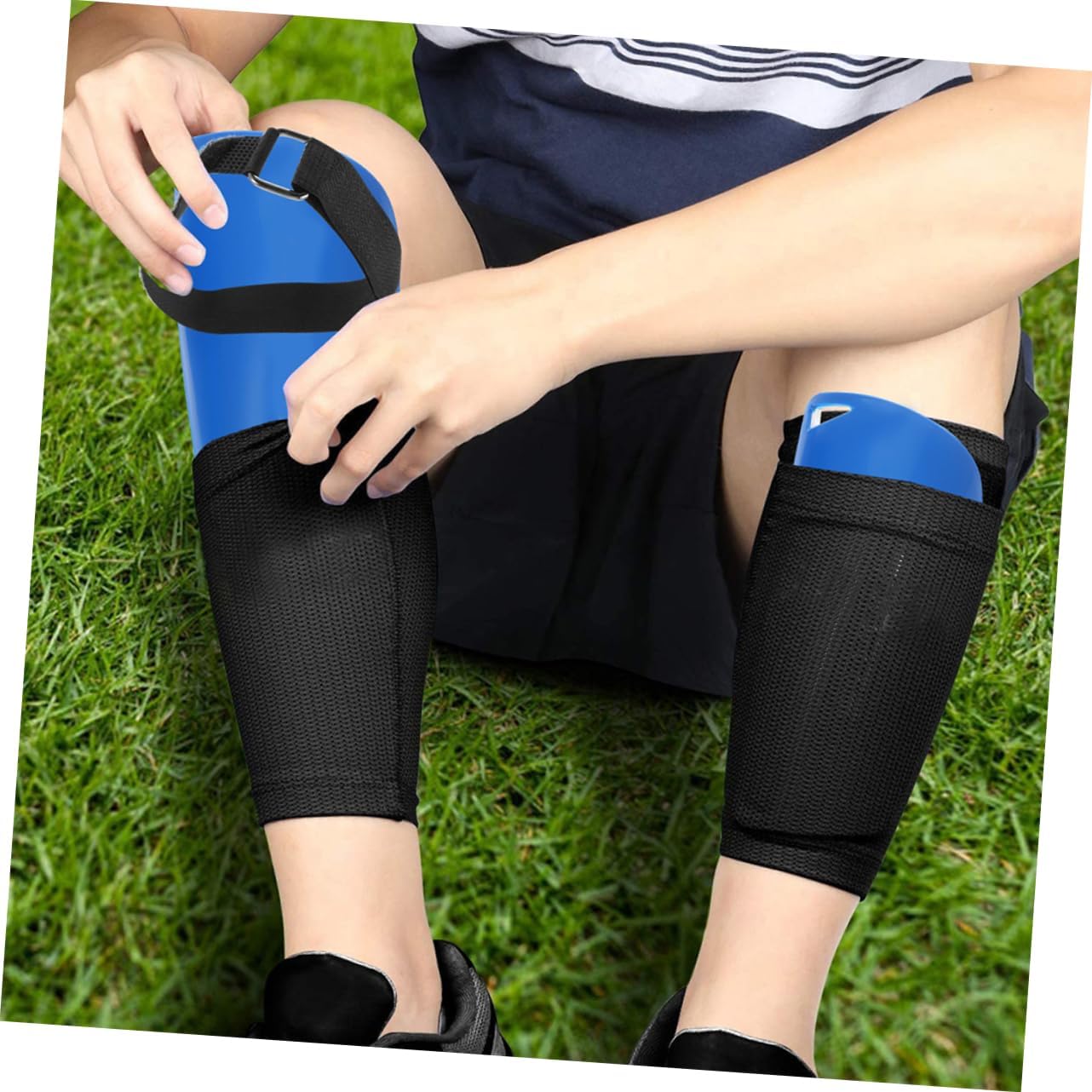 Mikikit Leggings Sports Youth Catchers Gear Guard Replacement Straps Long Replacement Guard Straps Stretchy