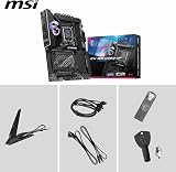 MSI MPG Z890 Carbon WiFi Carte mère, ATX - pour processeurs Intel Core Ultra (série 2), LGA 1851 - VRM SPS 110A, DDR5 (9200+MT/s OC), PCIe 5.0 & 4.0 x16, M.2 Gen5, Thunderbolt 4, Wi-FI 7, 5G+2.5G LAN - 7