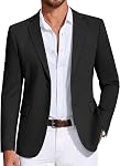 COOFANDY Homme Casual Blazer Knit Sport Coat Légère veste à deux boutons