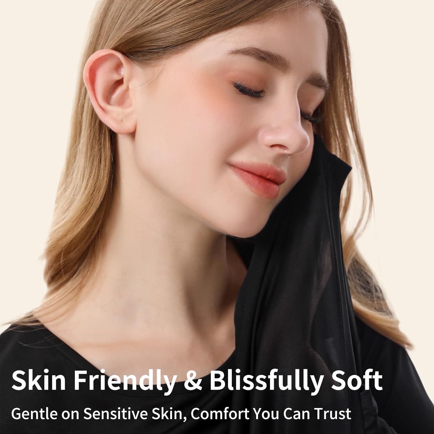 100% Mulberry Silk Long Sleeve Top for Women Thermal Base Layer Shirt Lightweight Breathable Underwear with Gift Box - Image 3