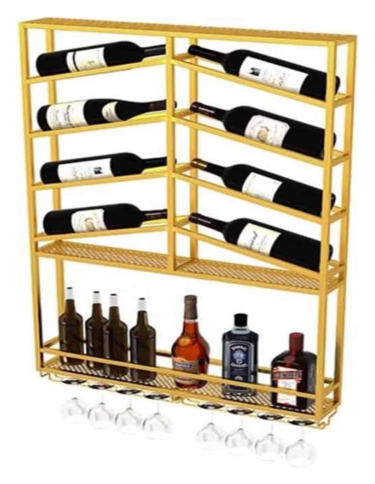 Étagère murale bouteilles de vin LED pour créer une ambiance bistrot chaleureuse chez soi
