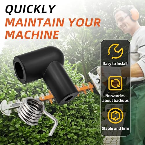 Miniatura 5 de 135-053 Bota de bujía Compatible con cable de 5 mm Usada en motosierras y desbrozadoras - 2 piezas