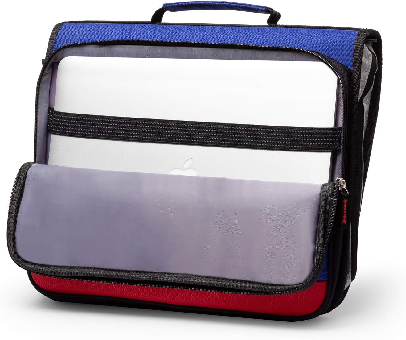 2-Inch 3 Rings Zipper Binder, Holds 15-Inch Laptop, Handle and Shoulder Strap Included, Blue : Office Products