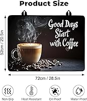 Vista 2 de Cubierta de estufa de vidrio resistente al calor con revestimiento de goma antideslizante – Protector de estufa eléctrica, resistente a