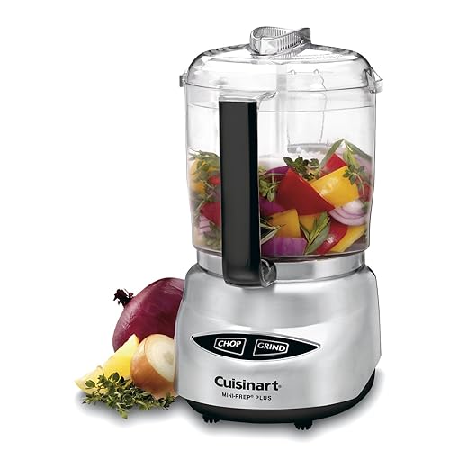Cuisinart Mini Prep Plus Food Processor, 4 Cup, Brushed Stainless