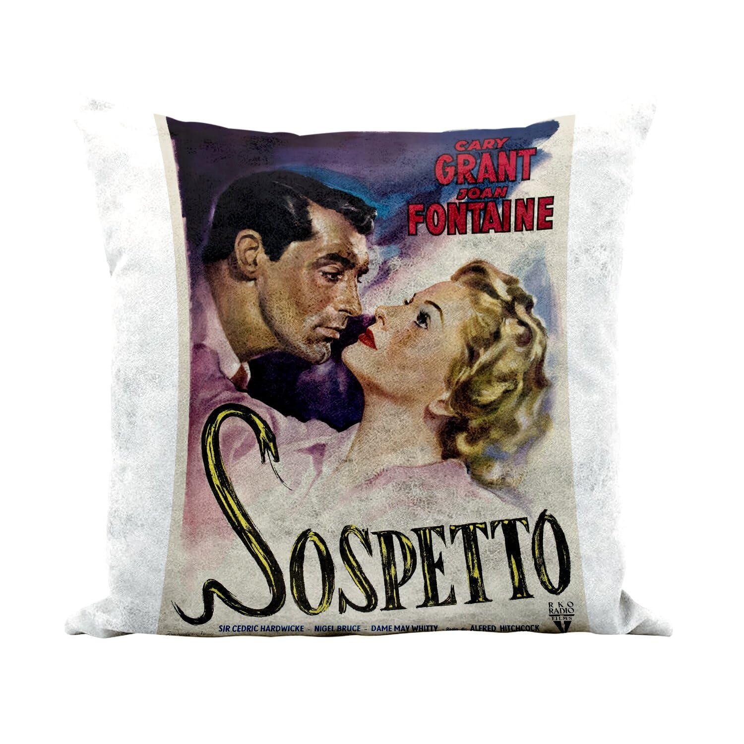 Coussin Similicuir Blanc Suspicion 1941 : Deco Salon Vintage Facile