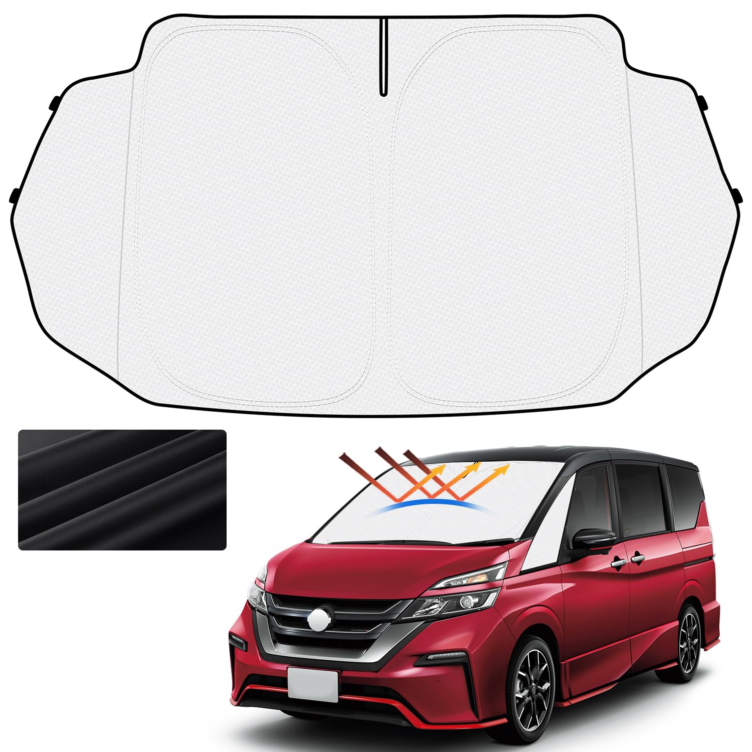Amazon | 【遮熱コーティング＆ハニカム設計】Cartist 革新型 日産