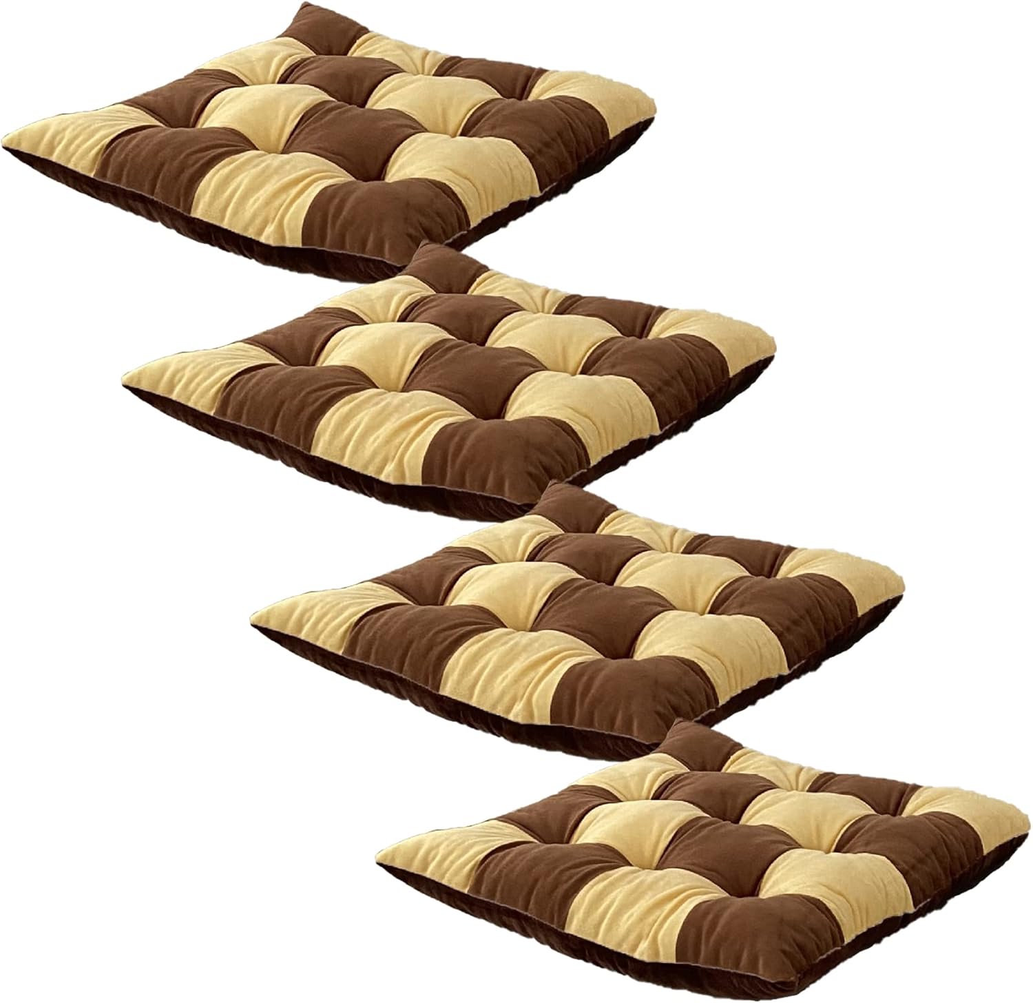 Chair Cushions for Dining Chairs 4 Pack Warm Crystal