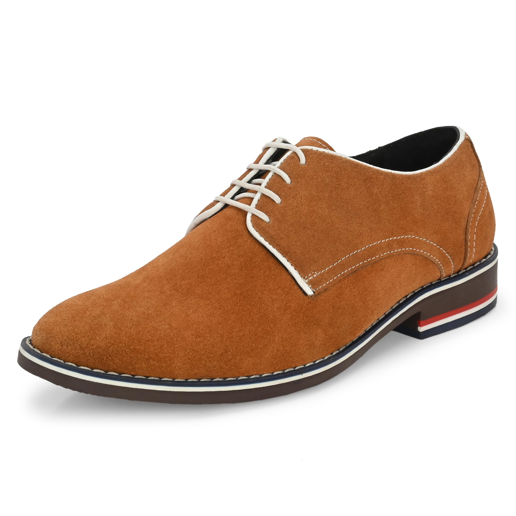 GALEX Leather Formal Classic Derby Lace-Up Formal Shoes for Office, Party,Wedding | Dress Shoes | Extra Cushioning Insole | Lightweight & Comfortable (CS-3001-TAN-6) (B0CSSZ4BLV) Amazon Price History, Amazon Price Tracker