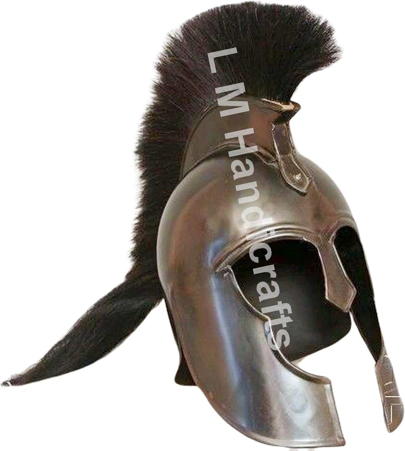 Medieval 300 Movie Troy Achilles Armor Medieval Knight Crusader Greek Spartan Helmet Gift Black Viking Helmet Knight Helmet Spartan Helmet Medieval