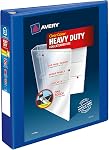 AVERY Heavy-Duty View Binder, 3 Ring Binder, 1" Inch Binder with D-Ring One Touch, Purple (79771)