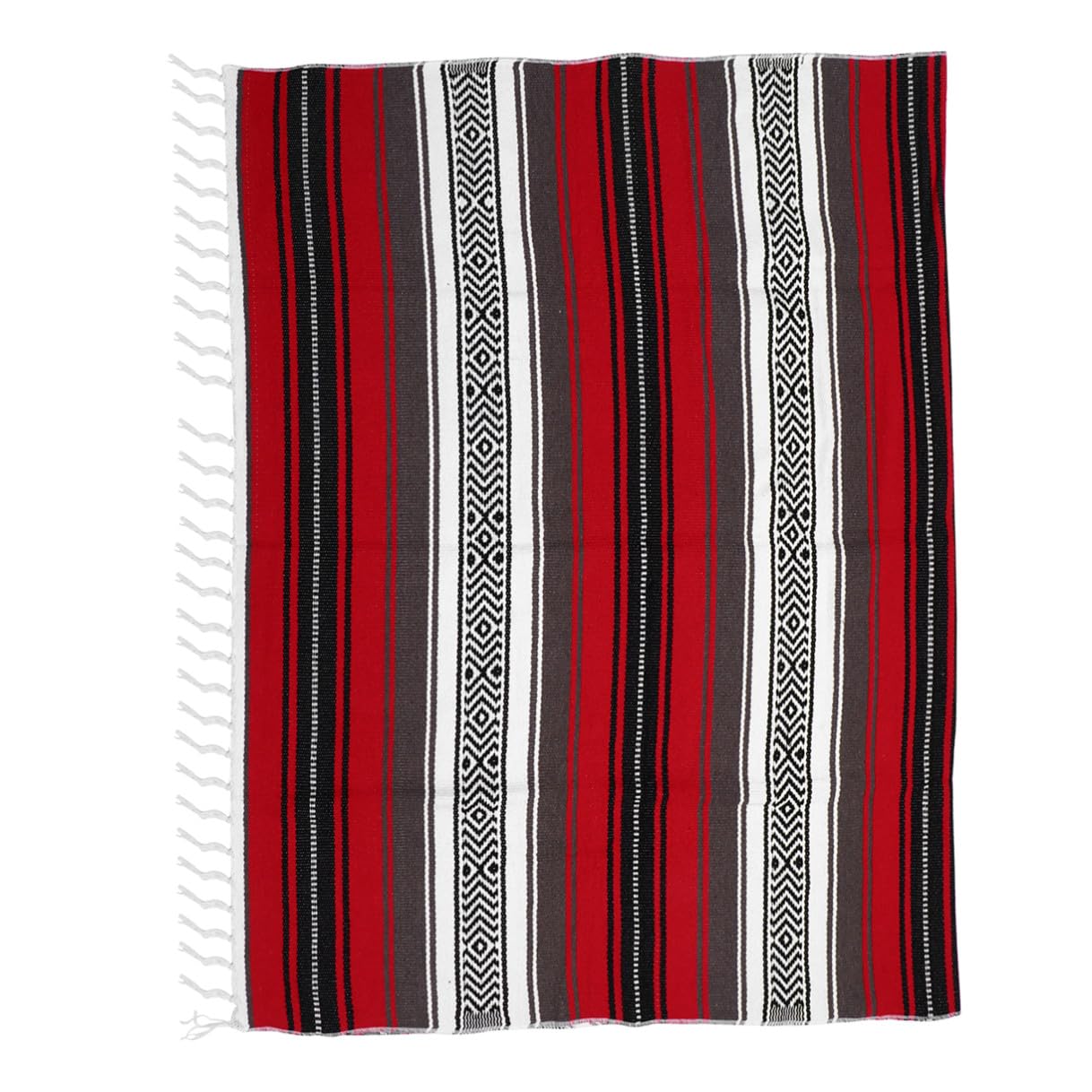 Cape mélangée mexicaine tissée en coton doux tapis de yoga durable