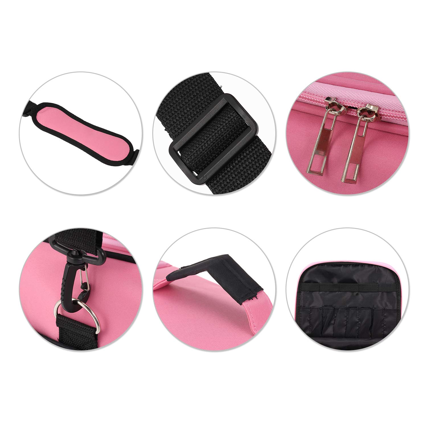 Borsa per attrezzi da parrucchiere, custodia portatile, borsa a tracolla per salone di parrucchiere professionale per parrucchieri, asciugacapelli, ferro per lisci, forbici e pettine