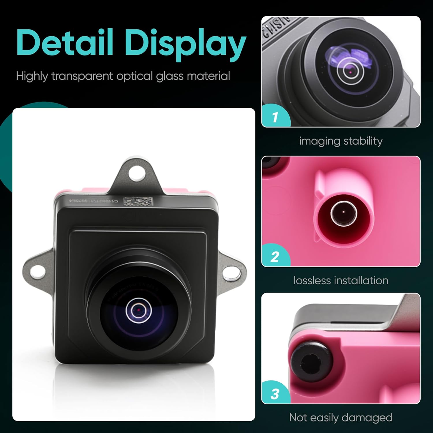 04672850AB Rear View Backup Parking Assist Camera Compatible with Dodge RAM 1500 2021-2022 Chevrolet Camaro 2016-2024 4672850AB
