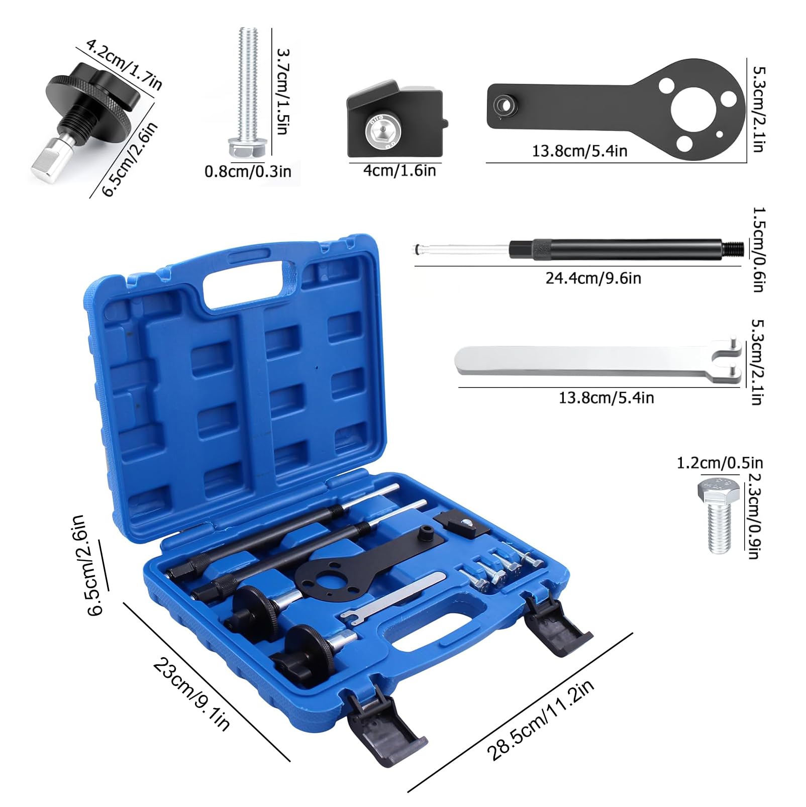 Kit de Herramientas de Sincronización de Alineación del árbol de Levas del Motor Compatible con FIAT, Alfa Romeo, Lancia 1.2 16V, 1.4 16V, T-Jet, Conjunto de Herramientas de Sincronización del Motor