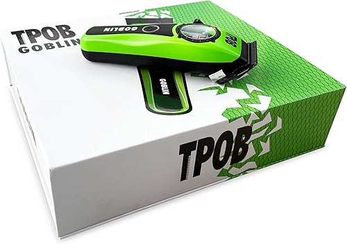 Miniatura 5 de TPOB Goblin - Cortadora de pelo profesional  11000 RPM superalimentada Whisper Quiet Barber Clipper hoja de carbón DLC de diamante negro para el