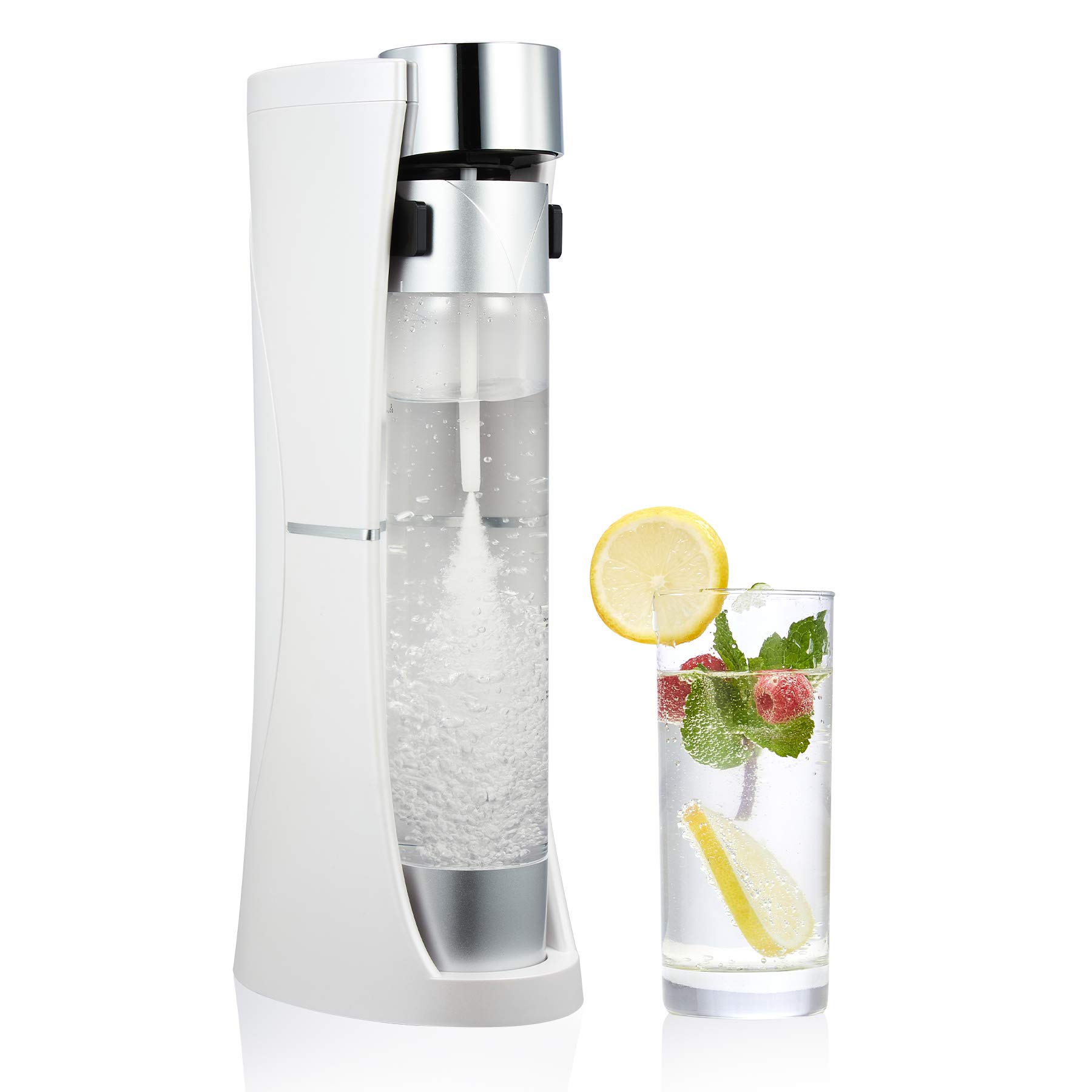Buy COZ Desktop Sparkling Water Maker White, 1 Liter Homemade Soda Pop