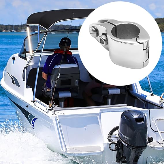 7/8 INCH Bimini Top Hinge Rail Mount, 2 PCS Marine Boat Jaw Slide