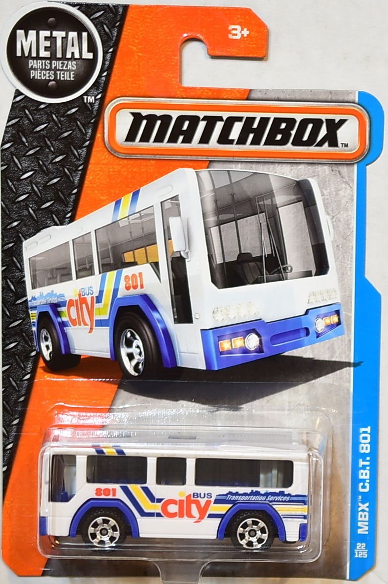 2016 Matchbox Metal Parts Piezas MBX Adventure City 22/125 - MBX C.B.T. 801