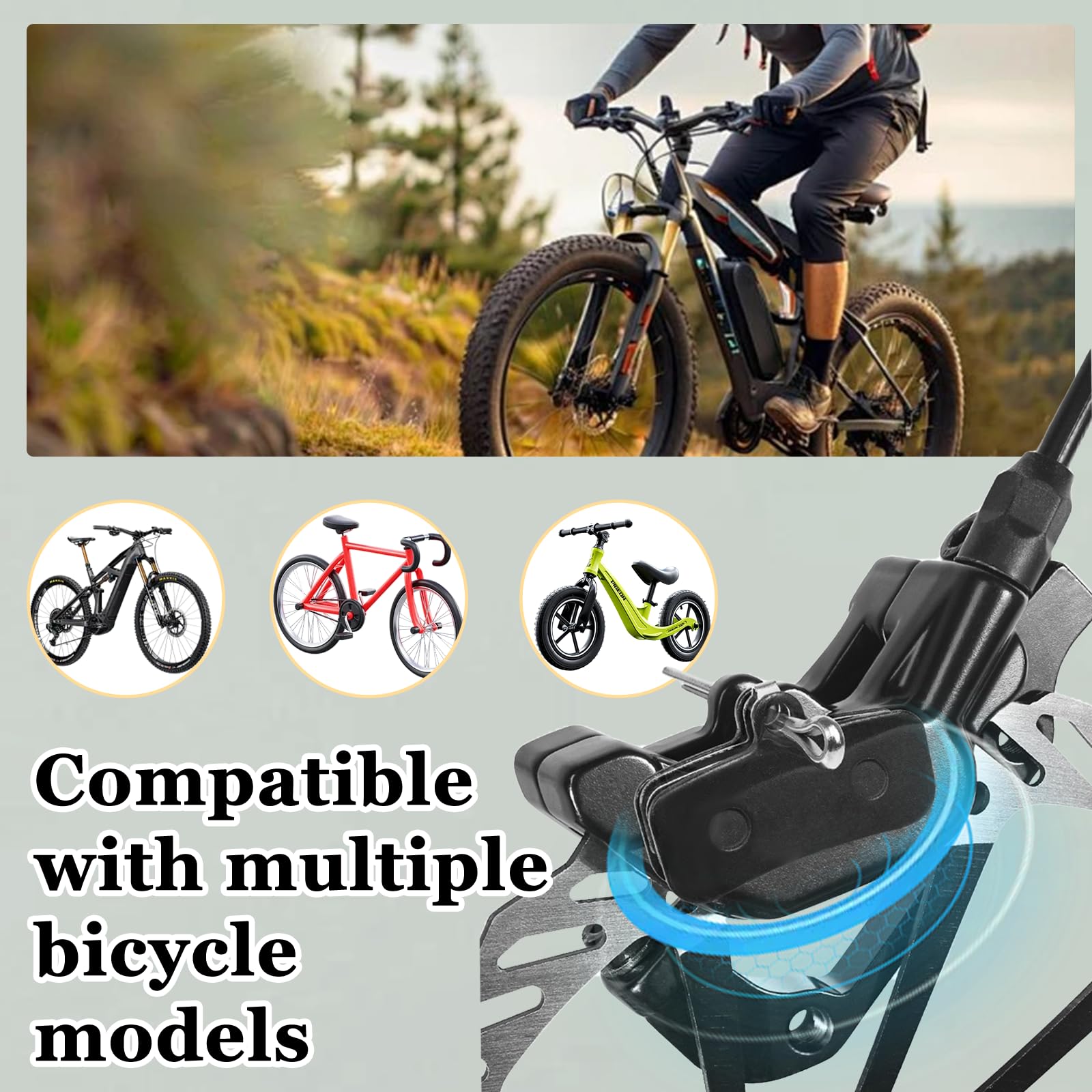 6 coppie Pastiglie Freno a Disco per Bicicletta Pastiglie Freni Bici e MTB ad Alte Prestazioni per D03S D02S Saint BR-M810 Deore XT BR-M8020 ZEE BR-M640 Tektro HD M725 750 TRP G-Spec Quadiem ecc
