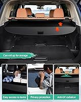 Vista 249 de Powerty Cubierta de Carga para Accesorios Kia Sportage 2023-2025 2026, Textura de Lona Cubierta Retráctil para Maletero Trasero de Carga de Equipaje