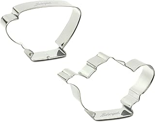 Bakerpan Stainless Steel Cookie Cutter Tea Pot & Cup Set