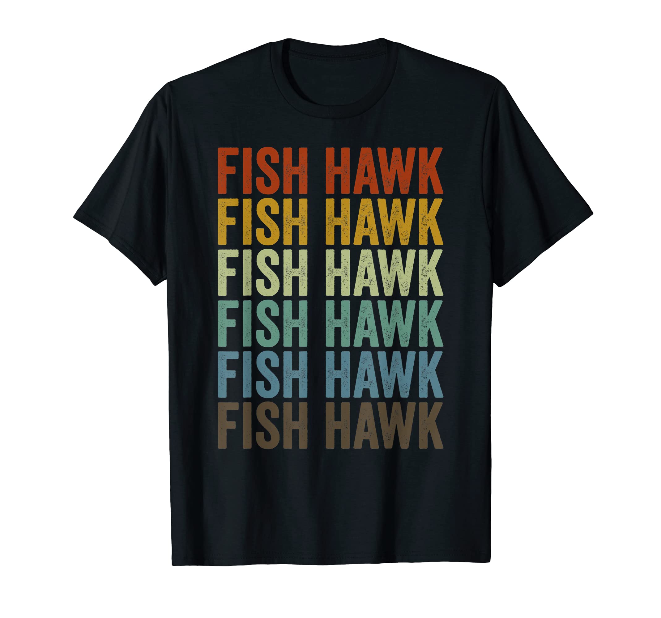 Fish Hawk City Retro T-Shirt
