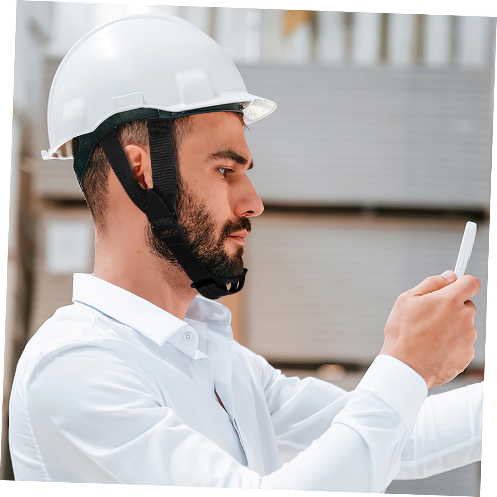 Sottogola Del Casco Rimovibile Cinghie Accessorio Per Il Casco Di Sicurezza Sottogola Per Elmetti Cinghia Universale Con Cappello Duro Poliestere Nero Colore Casuale