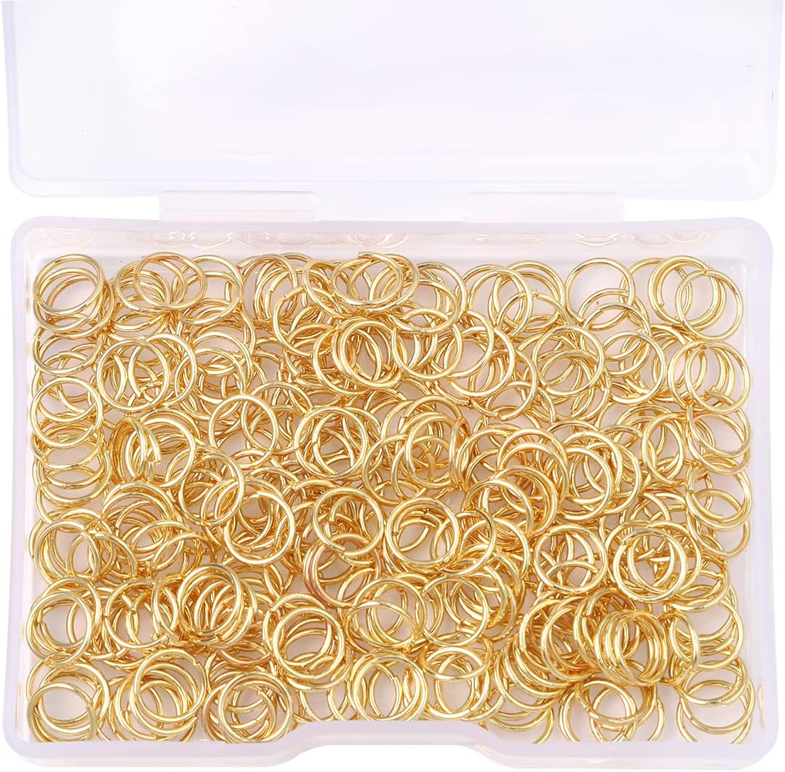 14K Gold Plated Jump Rings Non Tarnish 7mm 300pcs for Jewelry Making Findings - Image 5