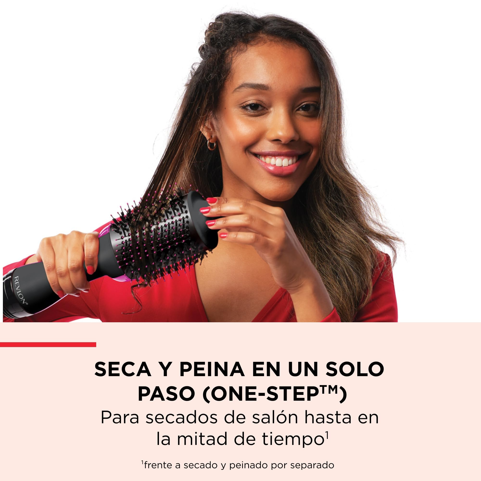 REVLON Salon One-Step Secador y voluminizador con peine seccionador - 3 calor 2 velocidades, revestimiento cerámico