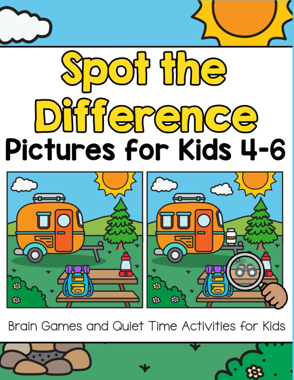 Spot the Difference Pictures for Kids 4-6: Brain Games and Quiet Time Activities for Kids