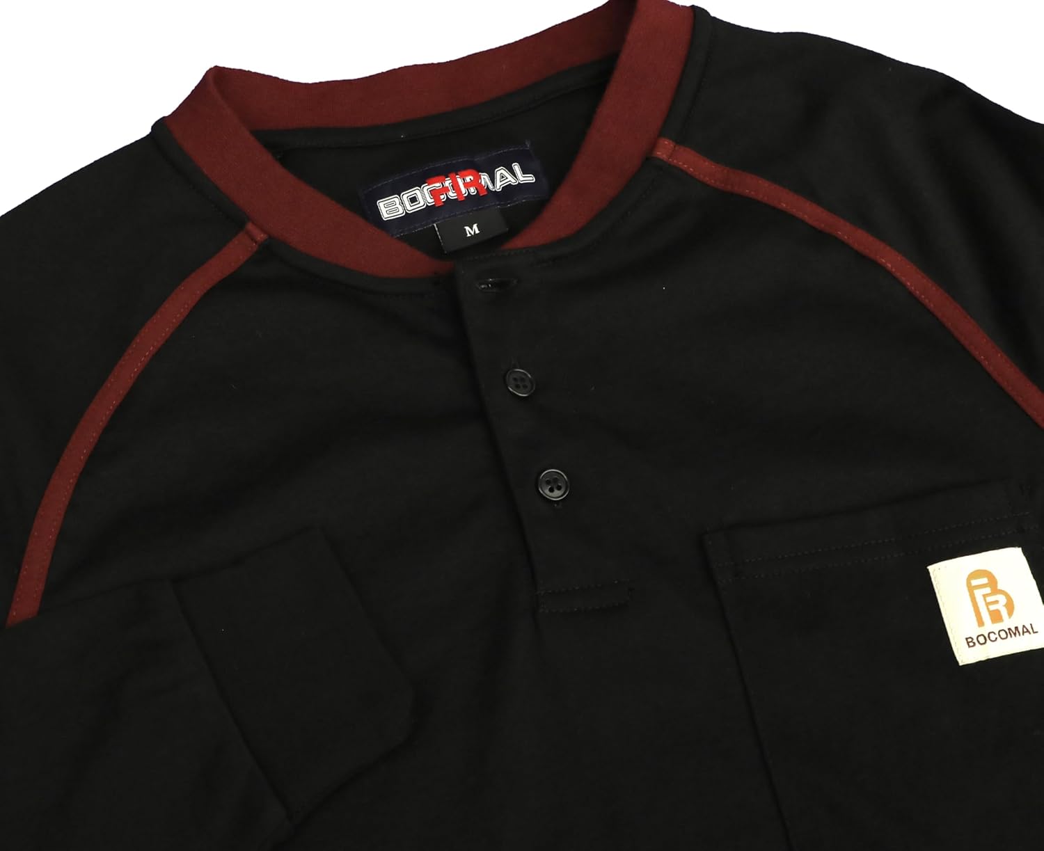 BOCOMAL FR Shirts 5.5oz Light Weight Henley and Short Sleeve Flame Resistant/Fire Retardant Clothing Shirt - Image 5