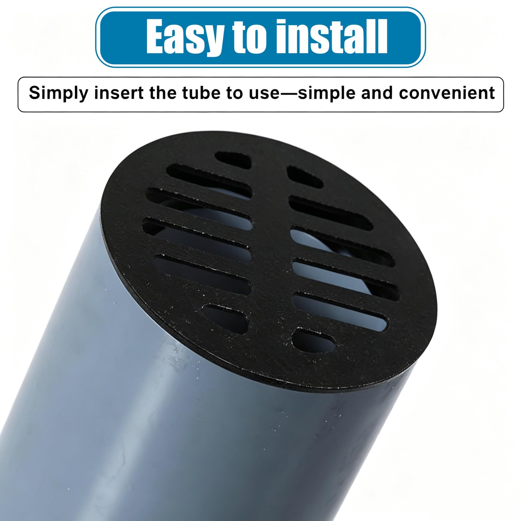50/75/83/110/160/200/250mm Caniveau Exterieur en Fonte, Grille de Drainage Lourde Ronde pour Remplacement de Regard d'Égout, Drain Anti-Rouille pour Douche, Terrasse, Jardin & Balcon(110mm/4.3in)