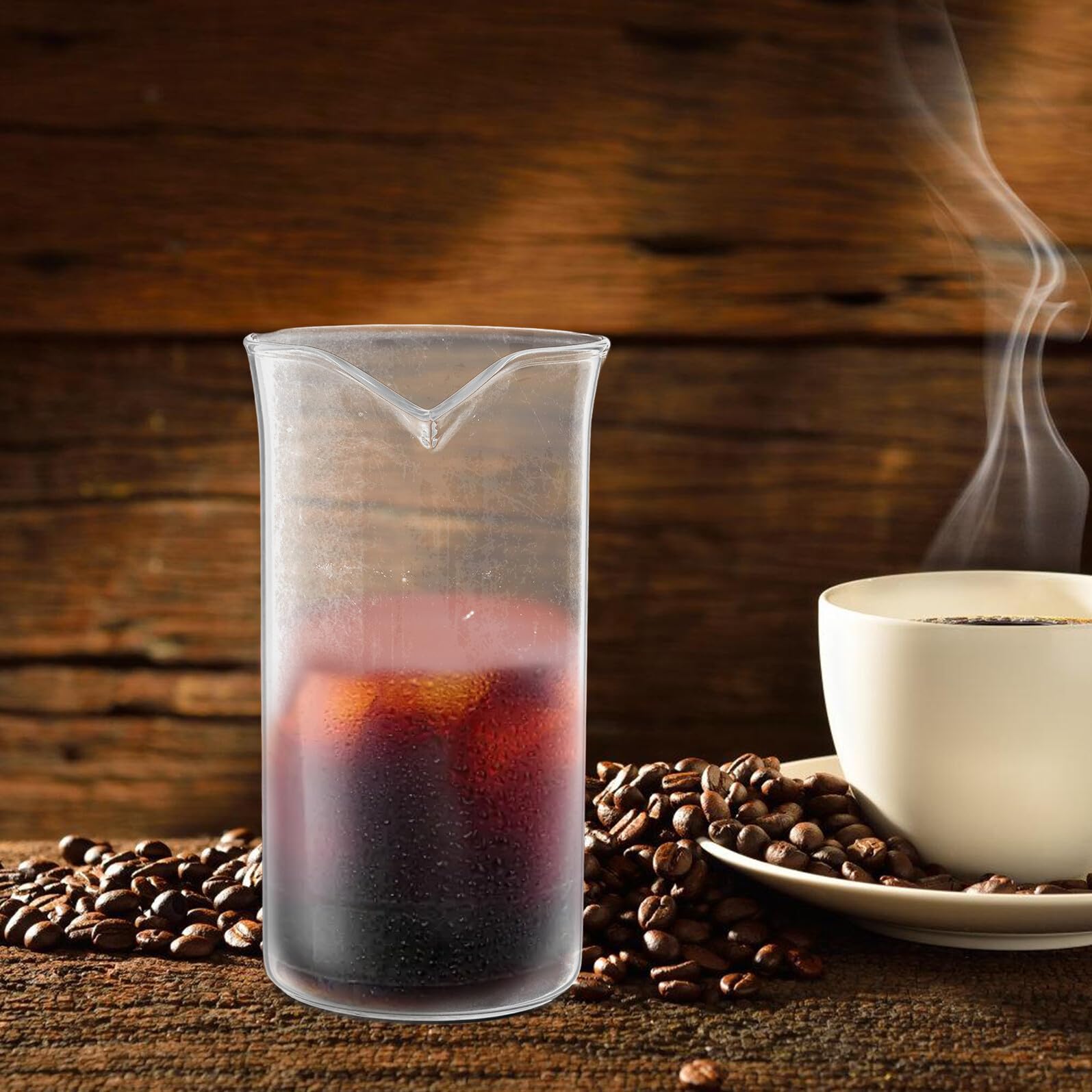 Vaso De Repuesto Para Cafetera De éMbolo Jarra De Vidrio De 350ml Accesorio Para Prensa Francesa Compatible Para Café Y Té DiseñO Con Para Vertido