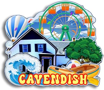 Refrigerator Magnet for Cavendish Prince Edward Island Canada City Travel Souvenir 3D Handmade Wooden Home Decoration Landmark Decorative Fridge Sticker Tourist Collection Gift 138