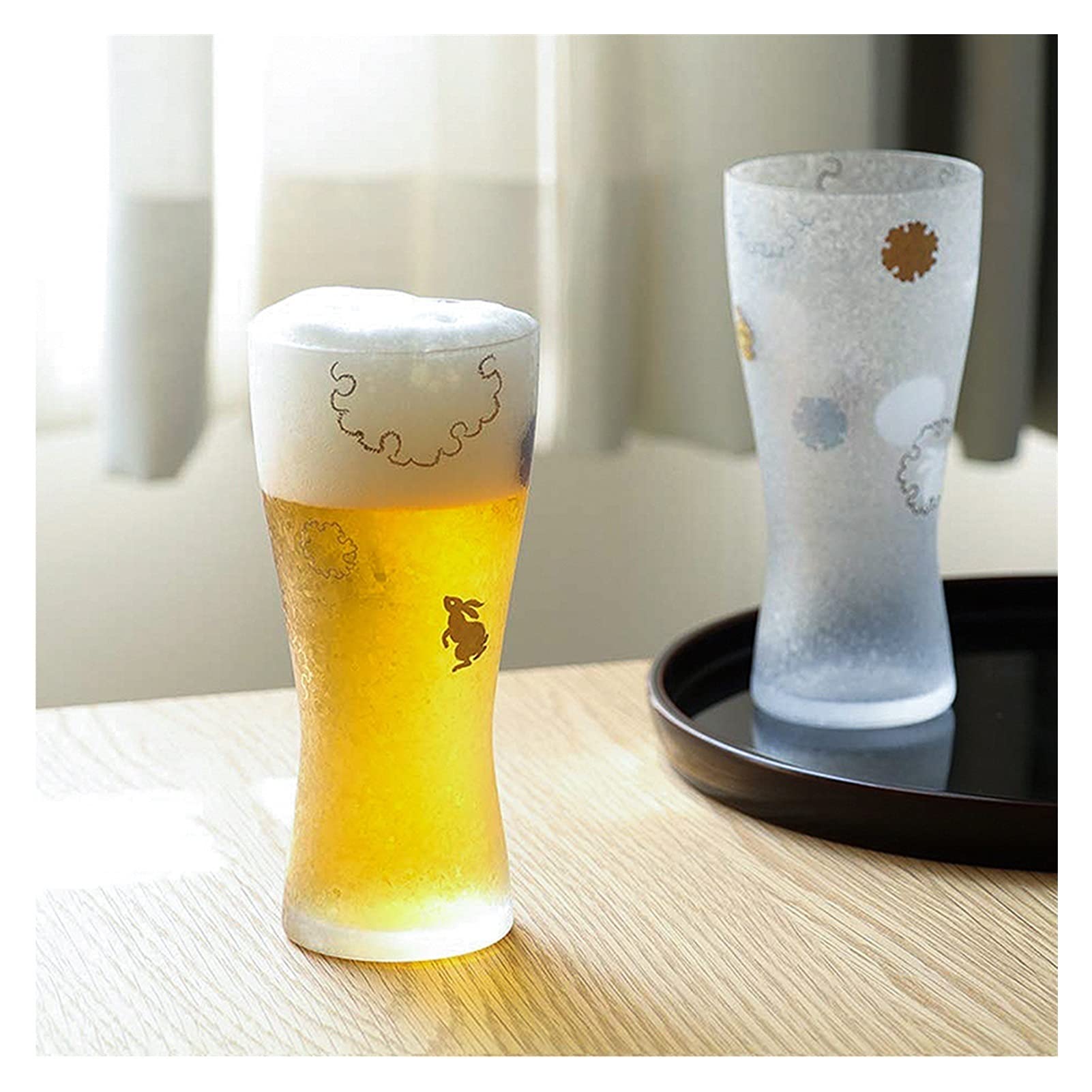 szklanka do piwa, Spersonalizowany kufel, na piwo zestaw kufli do piwa kubki szklane klasyczne kufle zamrażarki szklanka baru napoje alkoholowe