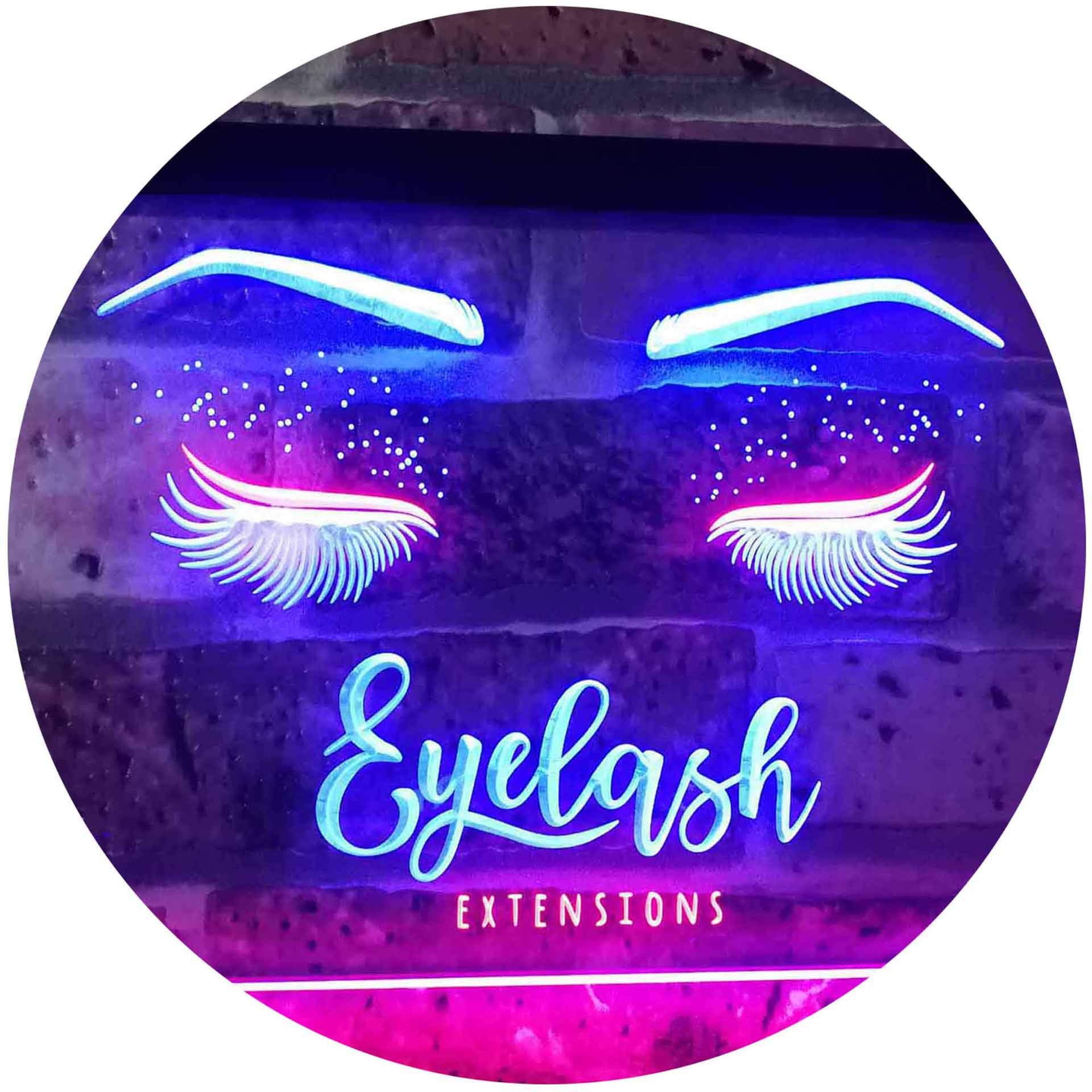 ADVPRO Extension De Cils Double Couleur LED Neon Madagascar