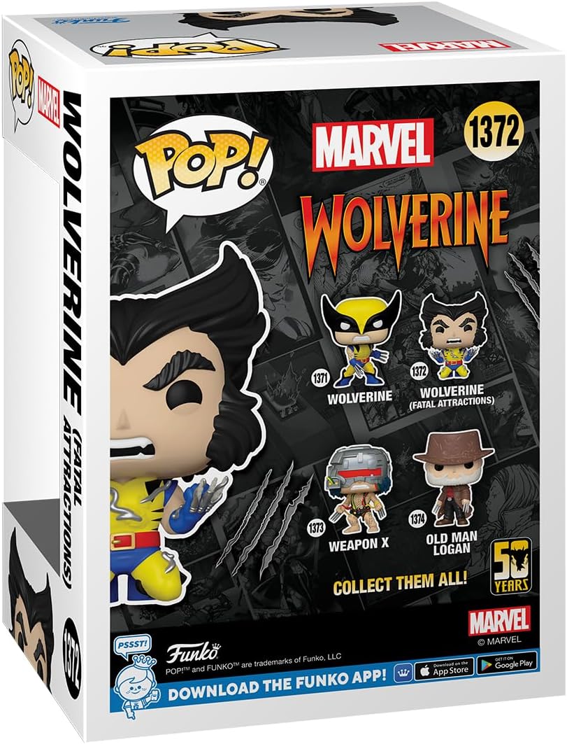 Funko POP! Marvel: Wolverine 50th – Ultimate Wolverine with Adamantium - X-Men - Collectable Vinyl Figure - Gift Idea - Official Merchandise - for Kids & Adults - Comic Books Fans