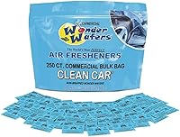 Vista 21 de Wonder Wafers - 250 unidades de ambientadores de uso profesional para automóviles y camiones, aroma a cuero nuevo sin envoltura