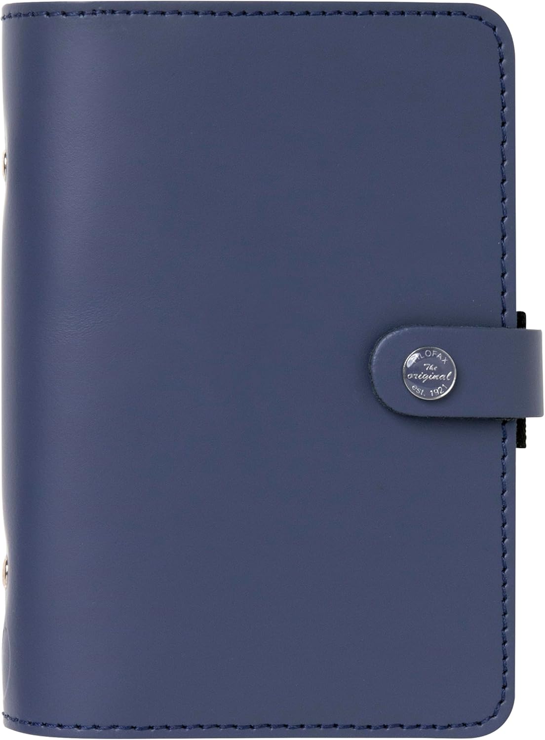 Filofax The Original Organizer, Pocket Size, Midnight Blue - Leather, Six Rings, Week-to-View Insert, Multilingual (C022659)