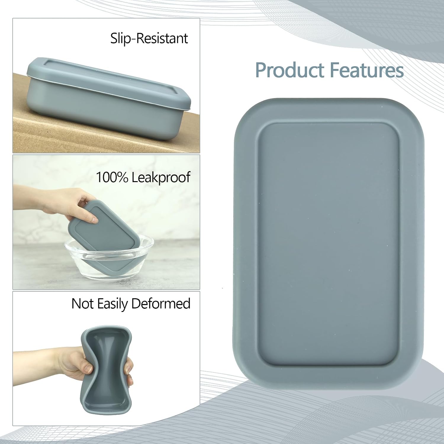 Large Soap Container, Silicone Bar Soap Case, Soap Case with Draining Layer