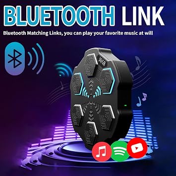 Wall Mounted Smart Bluetooth Music Boxing Trainer, Music Boxing Machine with Boxing Gloves,Electronic Boxing Target Workout Punching Equipment for Home, Indoor and Gym